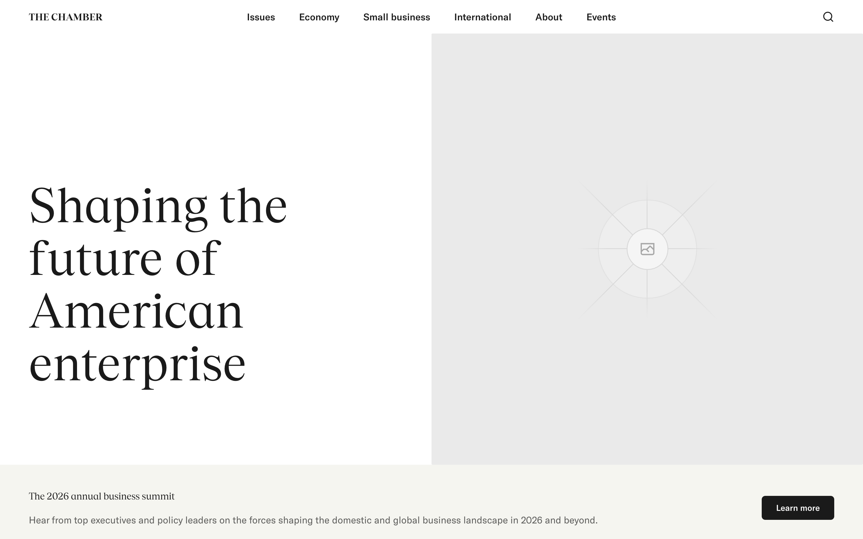 Chamber: editorial homepage preview